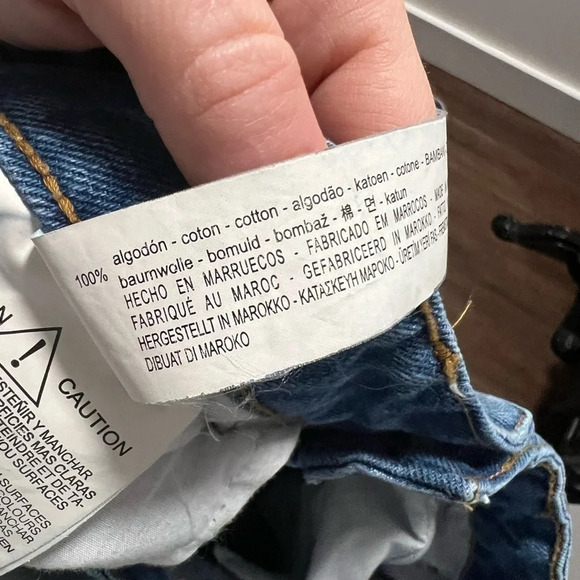 Zara Denim Crop Ruffle Jeans - Picture 7 of 8